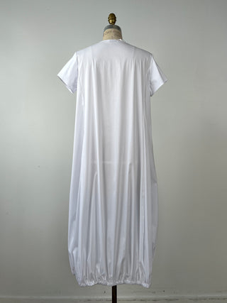 Robe ballon en coton satiné nuage (6 à 10)