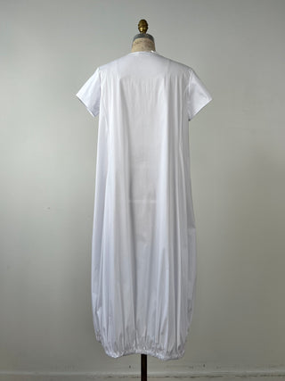 Robe ballon en coton satiné nuage (6 à 10)