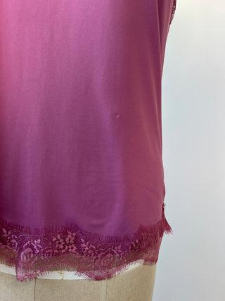 Pink camisole with matching lace trim (multiple colors!)