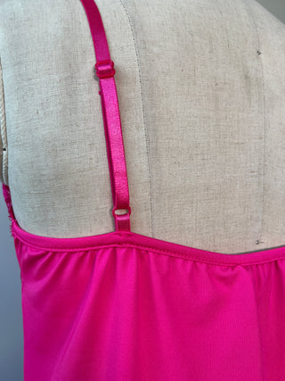 Pink camisole with matching lace trim (multiple colors!)