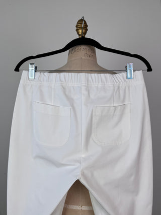 Pantalon corsaire stretch blanc (6 à 10)