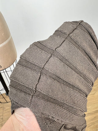 Tunique ajustable en tricot taupe IMP* (TU)