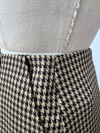 Houndstooth skirt sand / black (6)