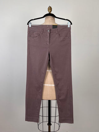 Pantalon skinny mauve cendré (4 et 8)