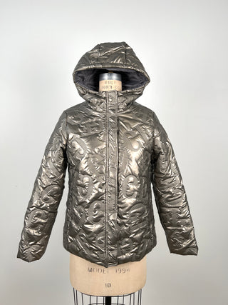 Manteau bronze à relief logotype (XS)