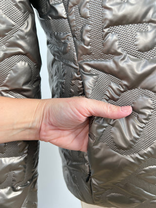 Bronze coat with embossed logo (XS)