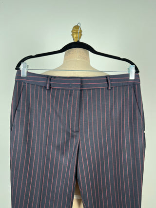 Navy virgin wool pants with red stripes (8)