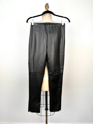 Black Faux Leather Legging Pants (XS/S)