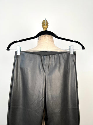 Black Faux Leather Legging Pants (XS/S)