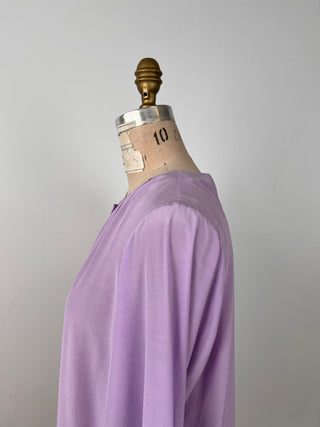 Lavender blouse with rhinestone buttons (6)