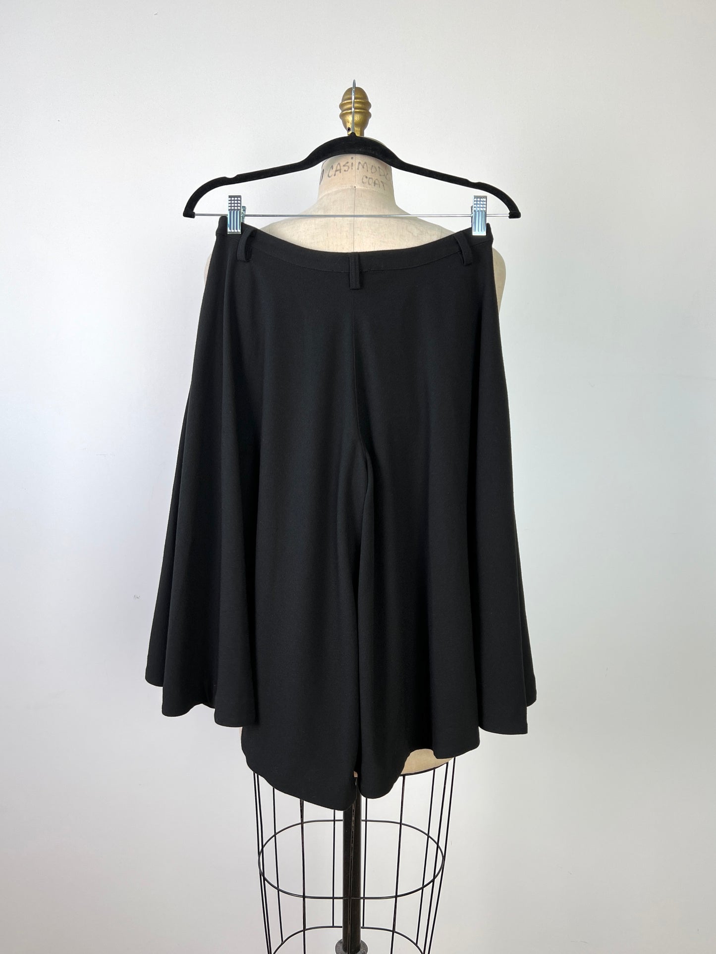 Jupe culotte noire ample lavable (XS)