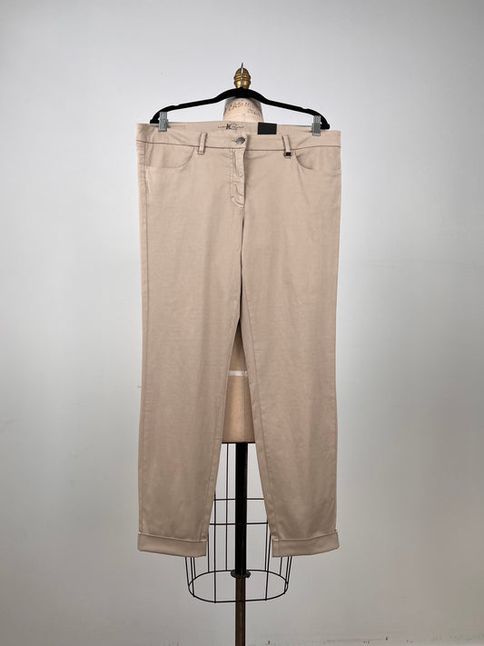 Pantalon extensible en coton sable (16)