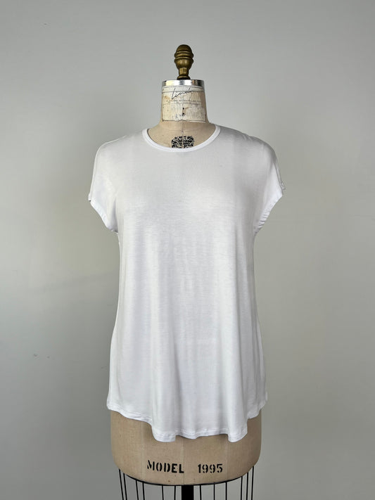 Top en fibres naturelles blanc (XS à XXL)