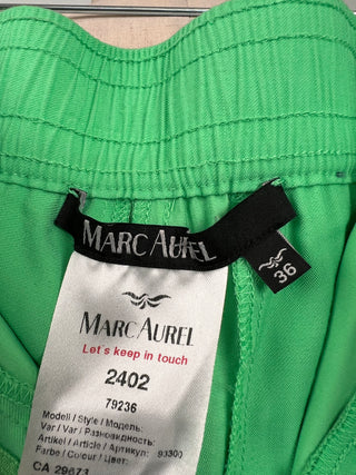 Pantalon ample à coupe droite vert menthe (6)