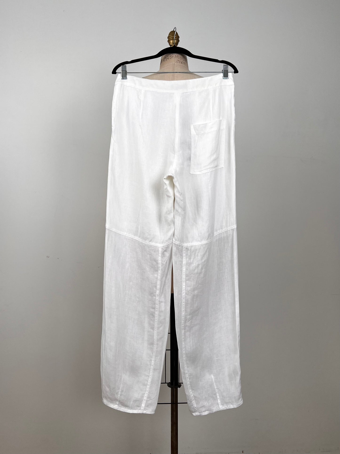 Pantalon en lin blanc Timeless (S)
