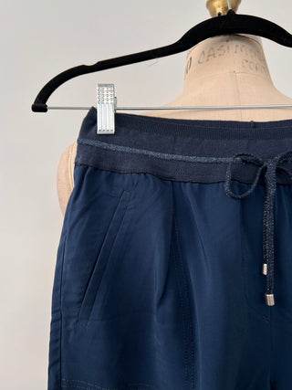 Short sport soyeux marine (4)