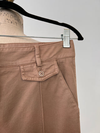 2101TO1894 - Straight pants in taupe twill cotton (4)