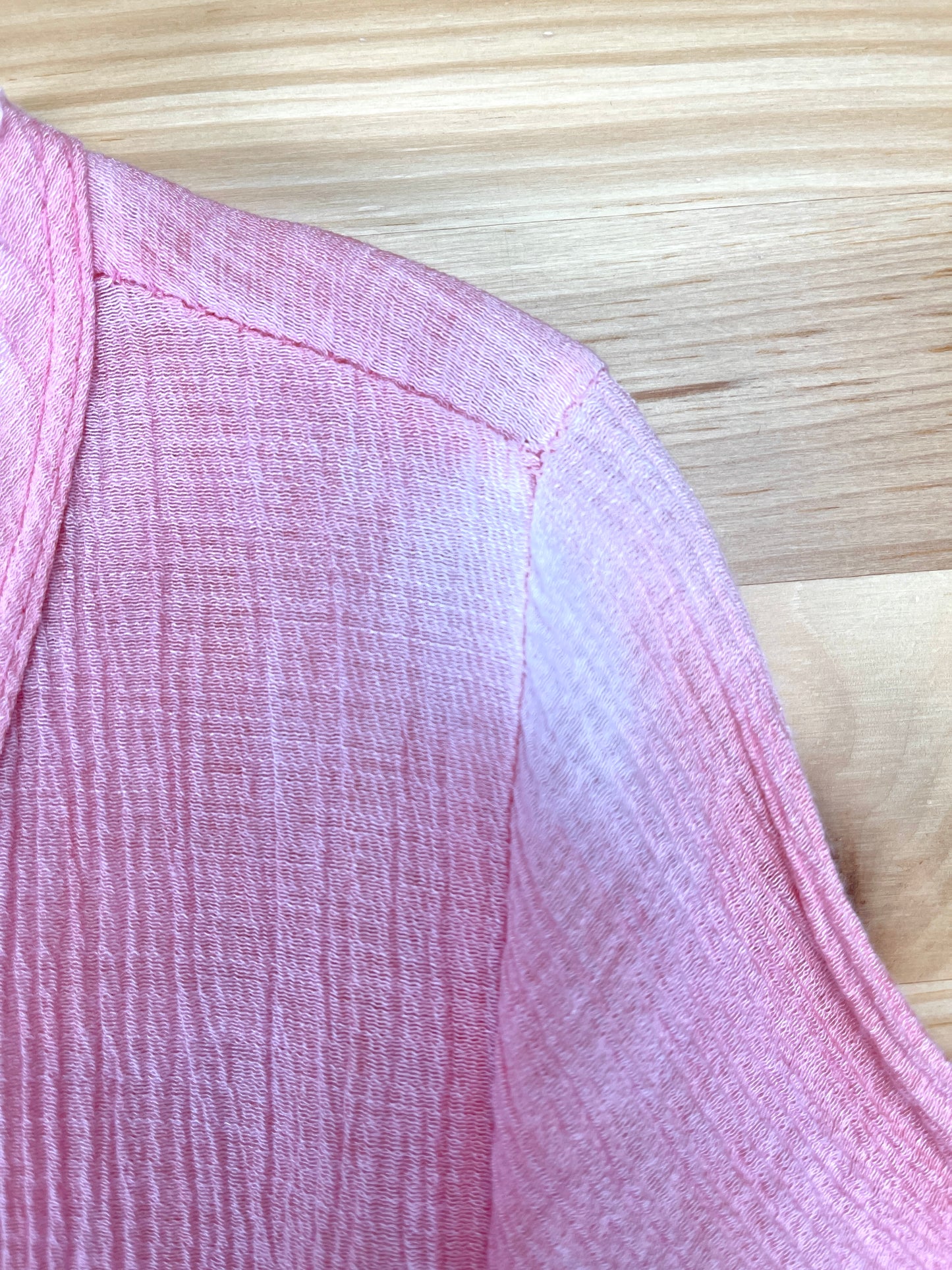 Robe évasée à volants rose tendre en coton IMP* (S)