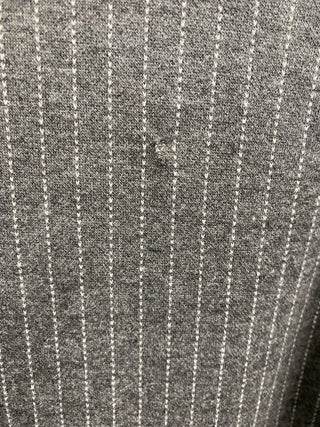 Blazer gris à rayures crème en flanelle fondante (4 à 12)