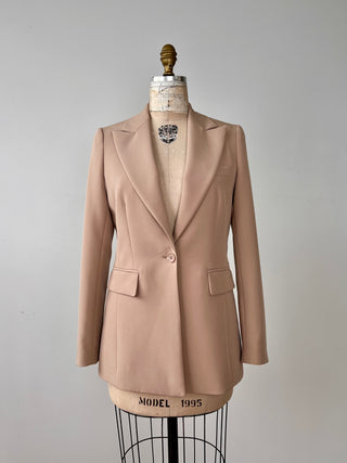 Washable almond fitted blazer (6)