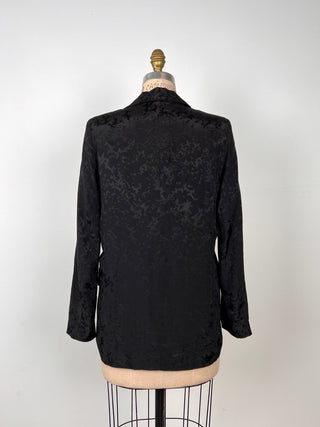 Black blazer with tone-on-tone butterfly jacquard (6)