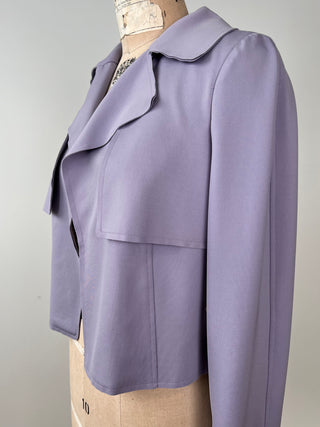 Short, chic lavender jacket (0 and 2)