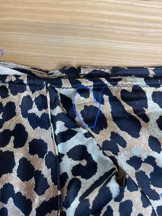 Washable silk leopard skirt (4/6)