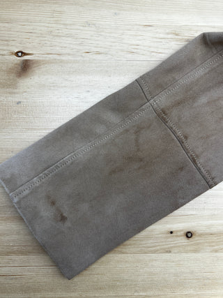 Veste tan en suède véritable (S)