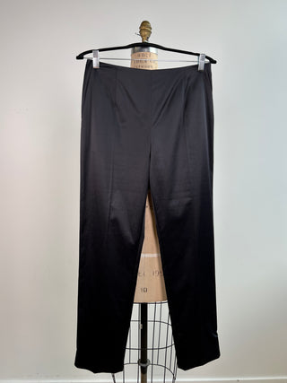 Blue/black satin tailored pants (6)