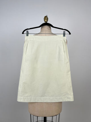 Putty cotton crepe skirt (2)