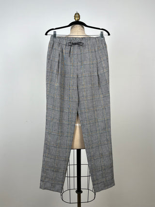 Prince of Wales pants with elasticated waist (XS)