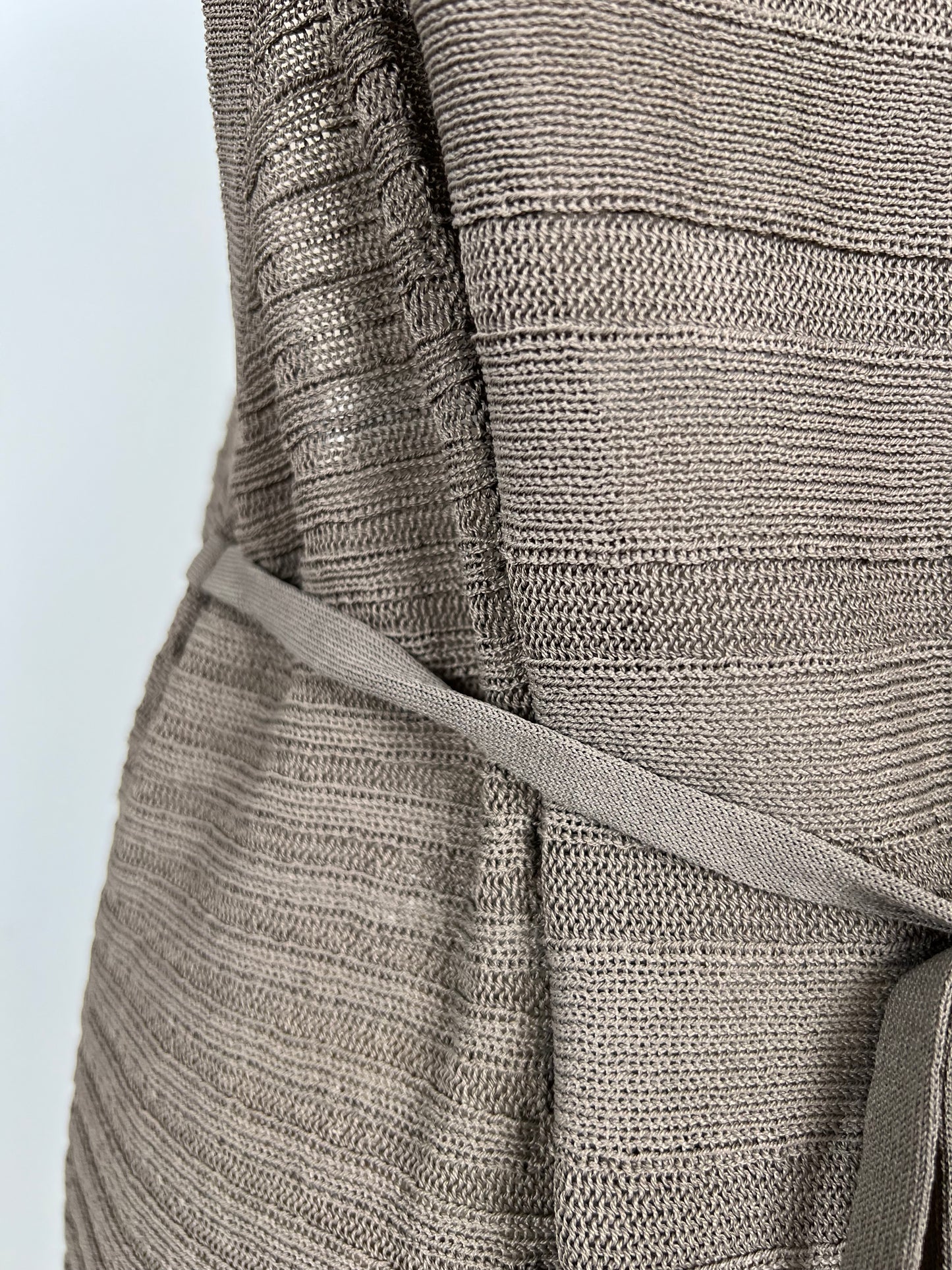 Tunique ajustable en tricot taupe (TU)