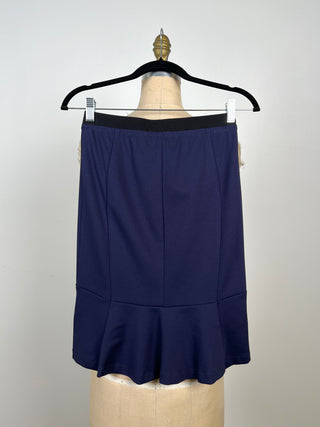 Navy skirt with black elastic waist (2 and 4)