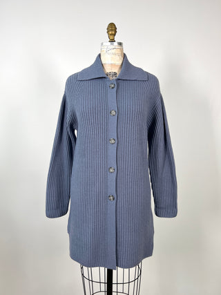 Washable Slate Blue Knit Jacket (6-10)