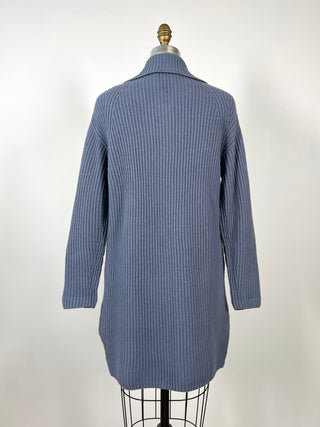 Veste en tricot bleu ardoise lavable (6 à 10)