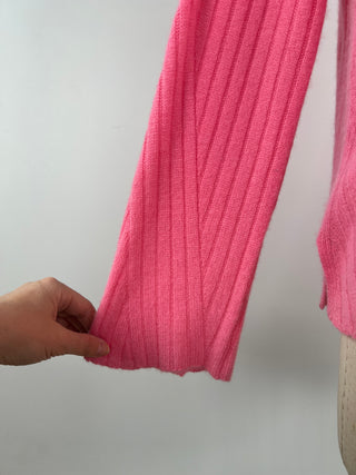 Washable pink pure cashmere sweater (S)