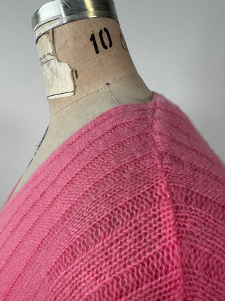 Washable pink pure cashmere sweater (S)