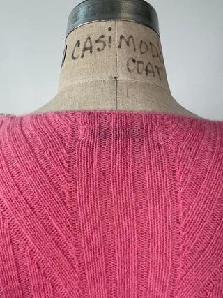 Washable pink pure cashmere sweater (S)