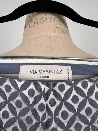 Pantalon tissé argent à jacquard bleu ardoise (4)