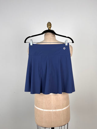 Jupe short en microfibre bleuet (4)