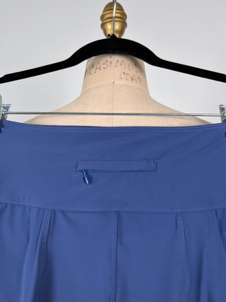 Jupe short en microfibre bleuet (4)