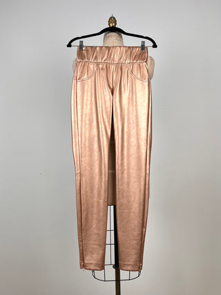 Galactic Peach Faux Leather Legging Pants (6)