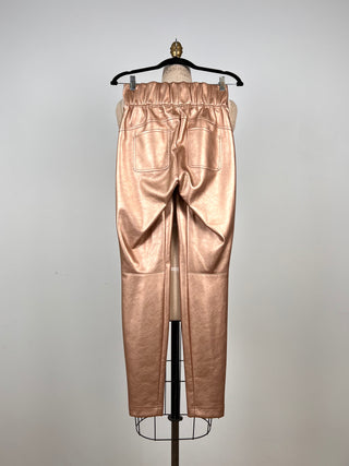 Galactic Peach Faux Leather Legging Pants (6)