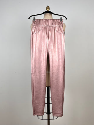 Galactic Pink Faux Leather Legging Pants (6)