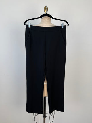 Pantalon droit  mou chic à taille élastique (S)