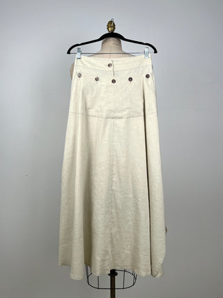 Ivory flared maxi skirt with bridge (XS/S)