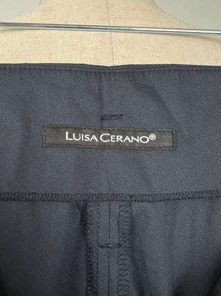 Chic chino pants in glossy navy canvas (6)