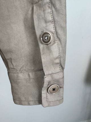 Veste en tissage sergé taupe (6)