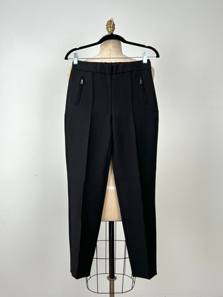 Pantalon chino couture noir (4 et 8)