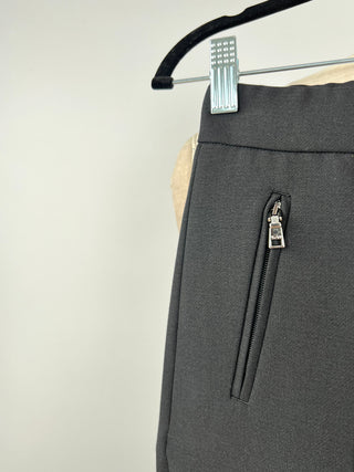 Pantalon chino couture noir (4 et 8)